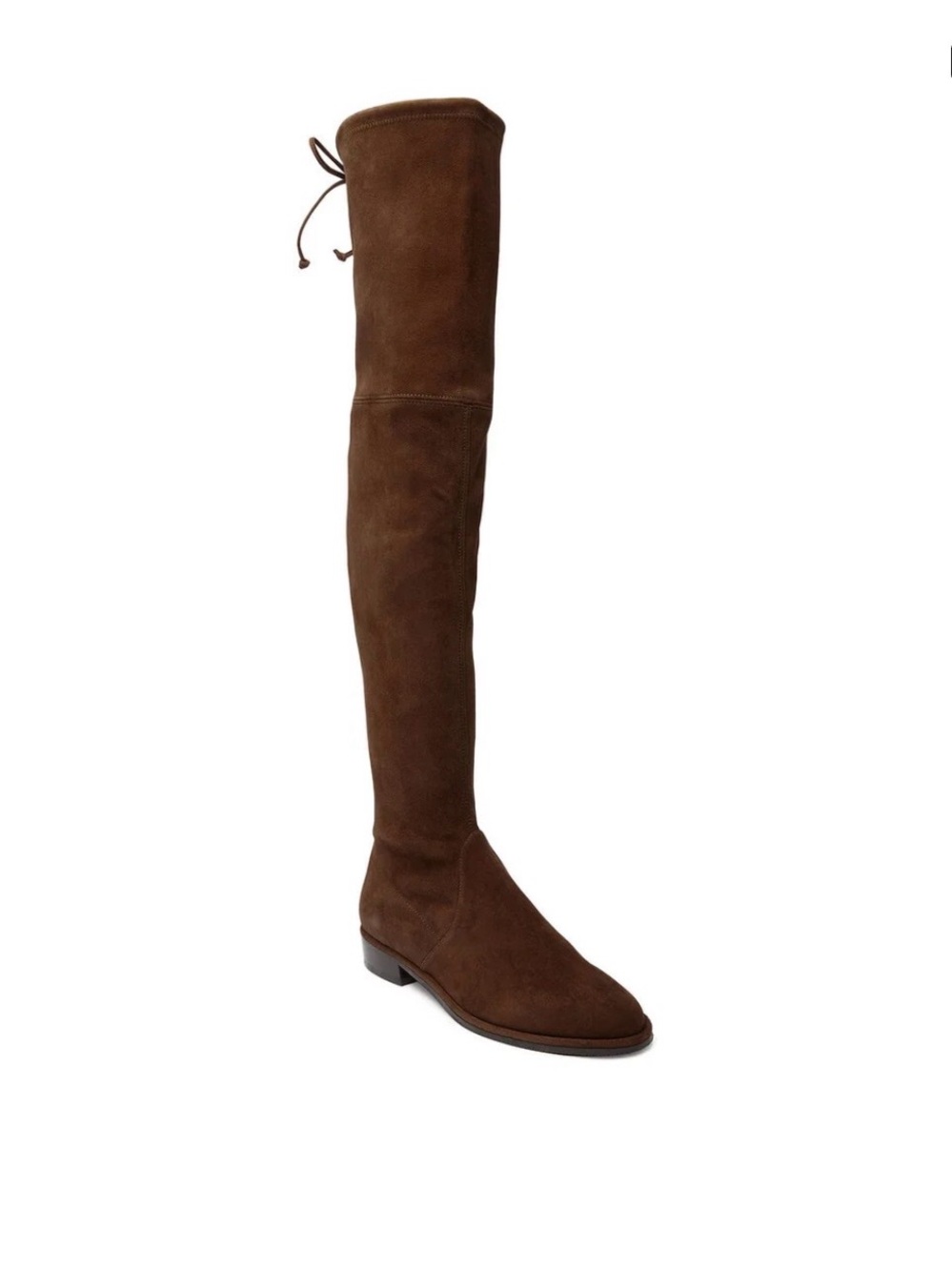 Stuart Weitzman Lowland Tie Over-the-Knee Suede Boots in Brown size 7.5